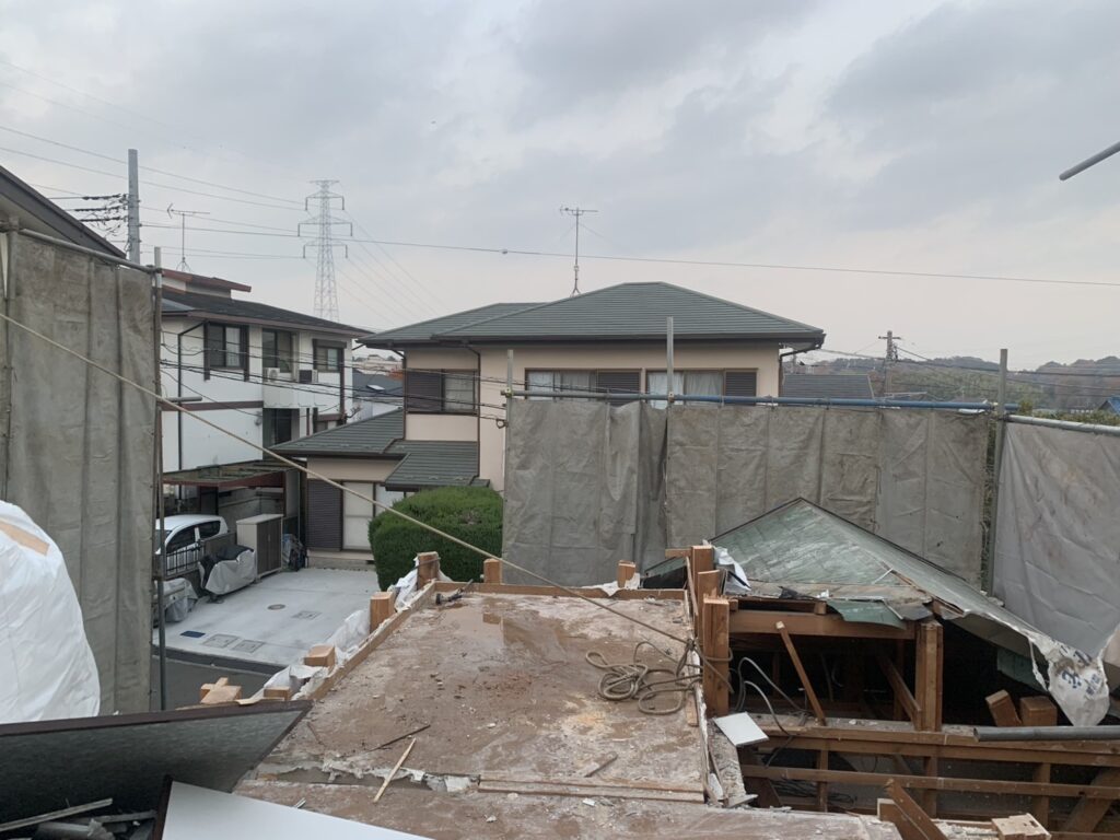 2階部分の解体の様子