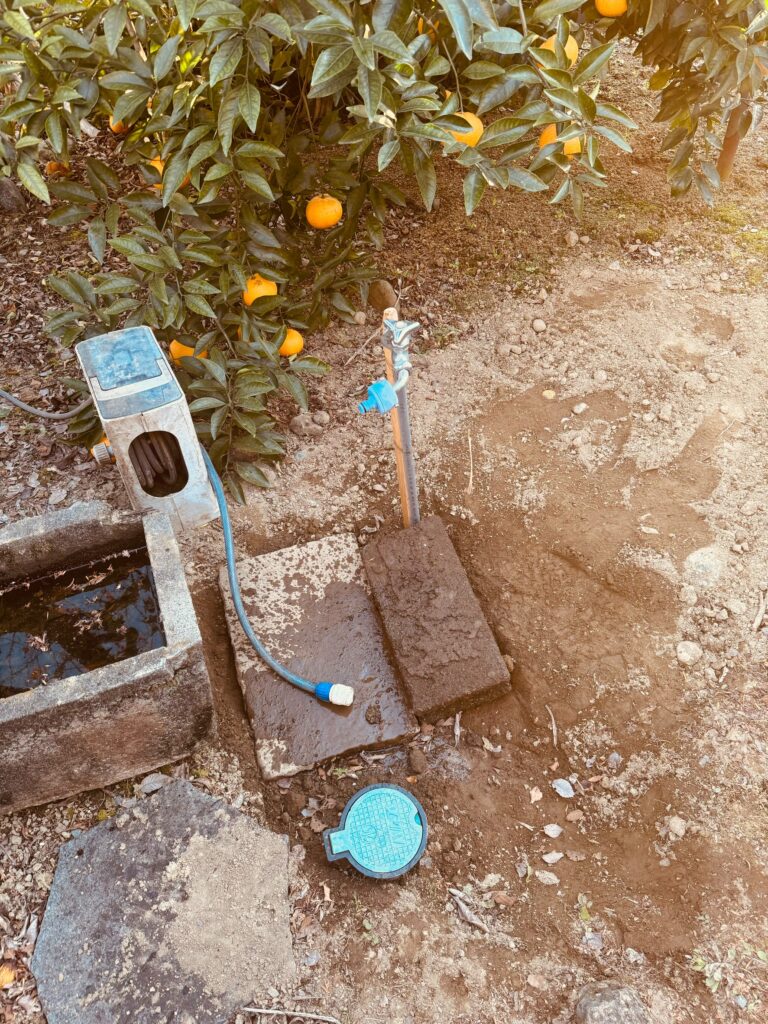 建物外部の水道