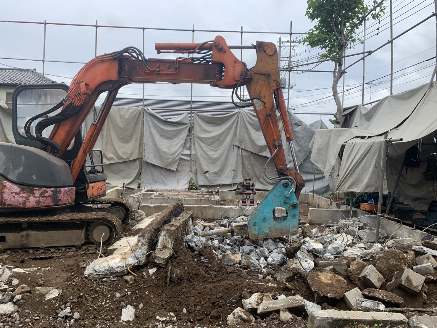 建物解体中⑩